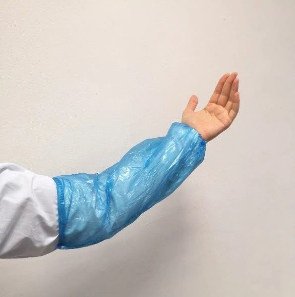 Ръкавели полиетилен еднократни – 100 бр | Водоустойчиви, защитни, с ластик