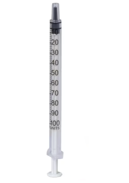 Спринцовки 1 мл трисъставни (инсулинови) – 100 бр | Insulin Syringes 1ml