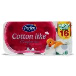 Perfex Cotton Like – Трислойна тоалетна хартия, 100% целулоза, (16 бр)