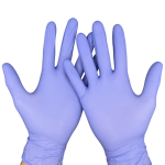 Виолетови нитрилни ръкавици | Без пудра професионални ALDENA 4 гр – 100 бр