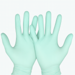 Зелени нитрилни ръкавици | Без пудра ALDENA 3 гр – 100 бр